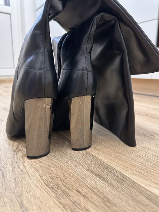 високі сапоги чоботи оригінал GUESS шкіра