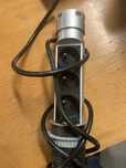 Mediaport 3x230V + USB, wysuwany