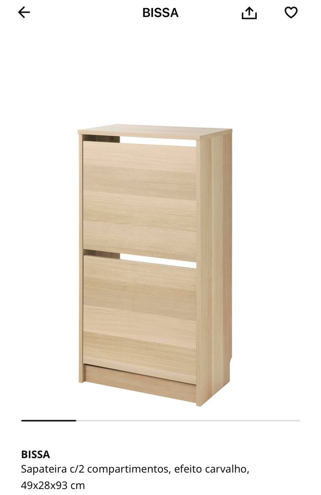 Sapateira Bissa ikea