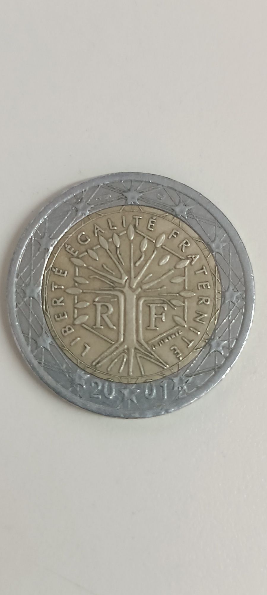 Moeda 2€ com erros de cunhagem
