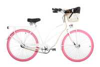 Stylowy cruiser/rower miejski Embassy Pinkie Pie Deluxe biały SKLEP