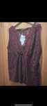 Blusa T-Shirt Renda Bordeaux C&A XL