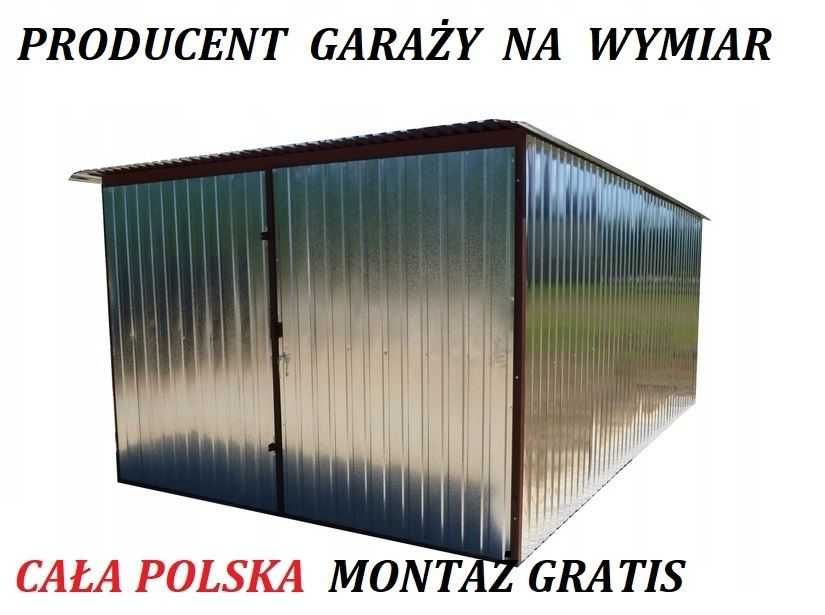 Garaż blaszany Garaże blaszane MOCNE blaszak CAŁA POLSKA montaż gratis