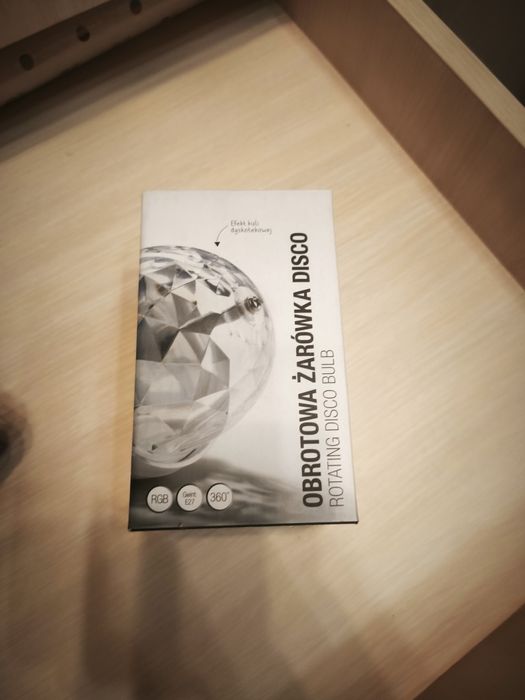 Żarówka obrotowa kolorowa disco