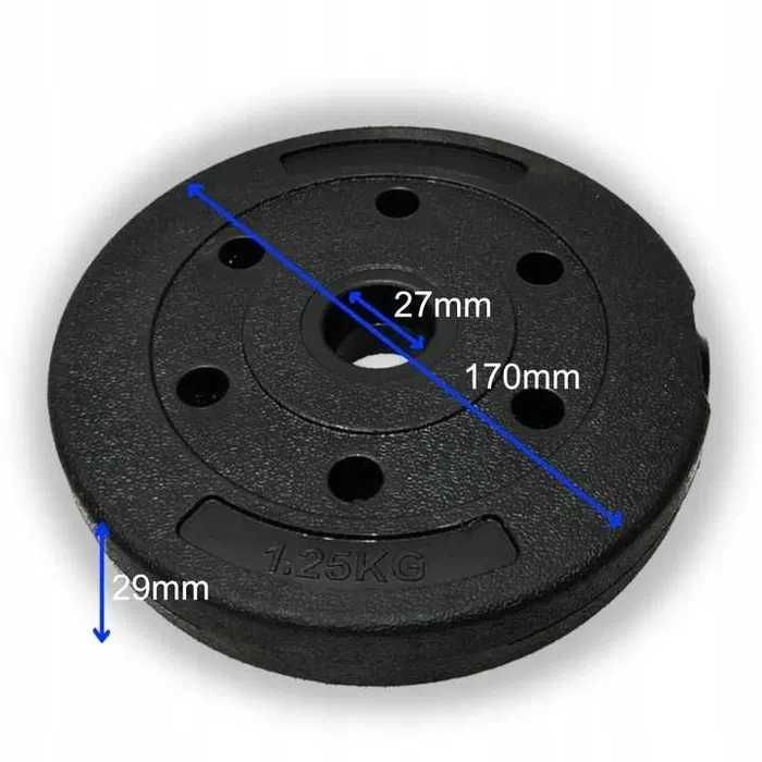 Obciążenie bitumiczne TALERZ 4x1,25kg zestaw 5Kg