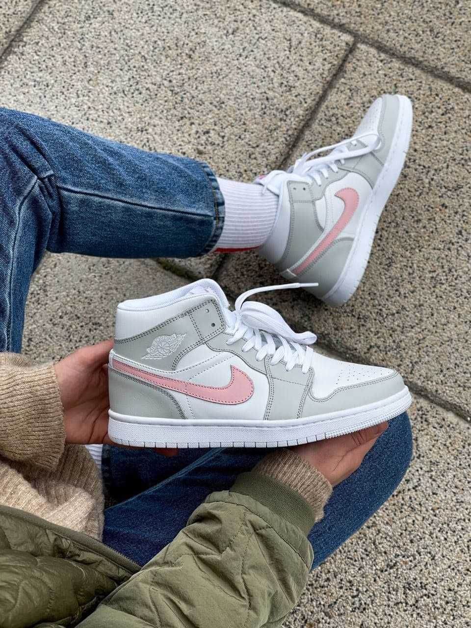 Nike Air Jordan 1 Grey/Orange