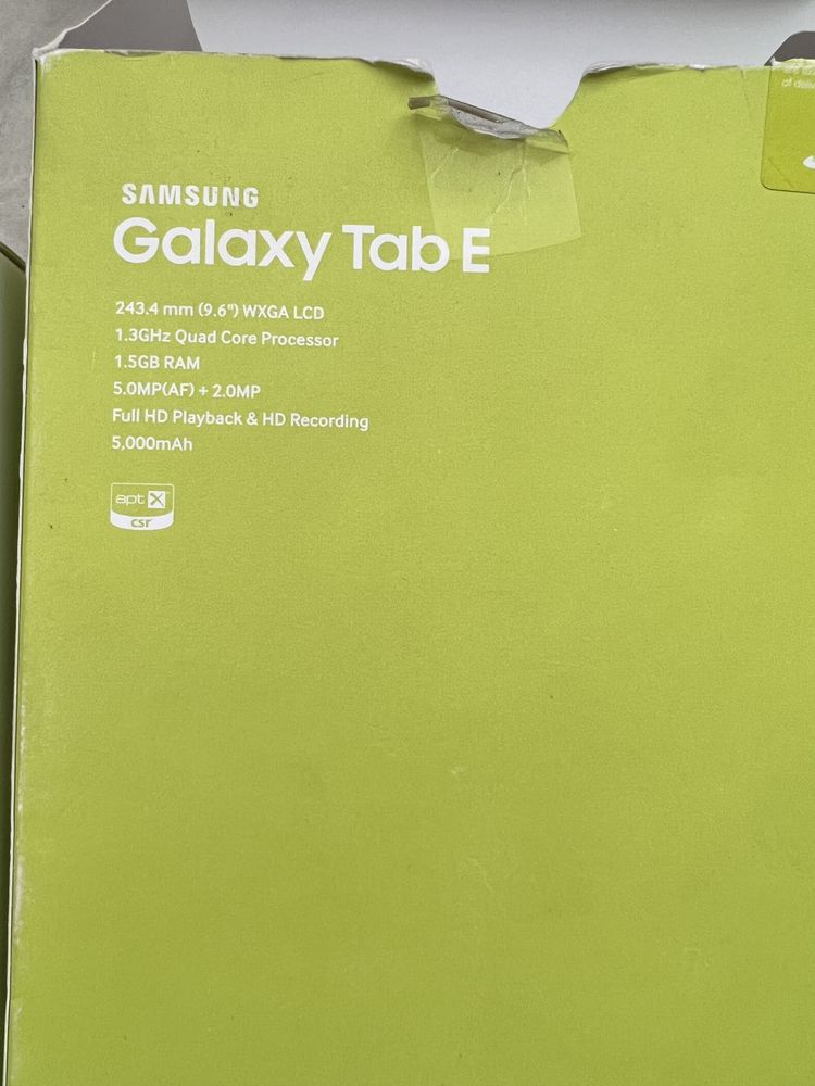 Планшет Samsung Galaxy Tab E 9.6" 3G Black