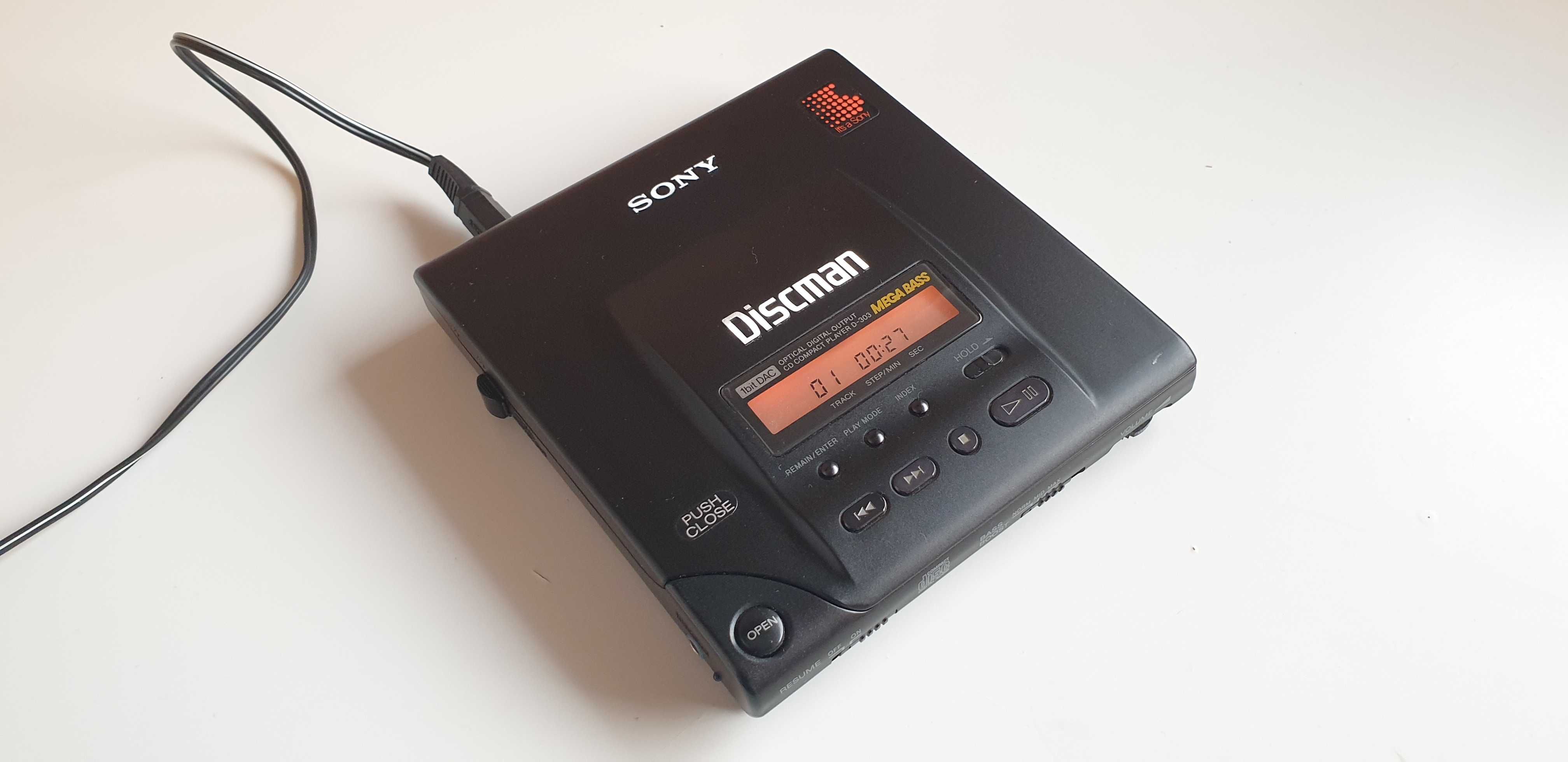 Sony D-303 discmen 1 bit DAC, Discmen, Zasilacz