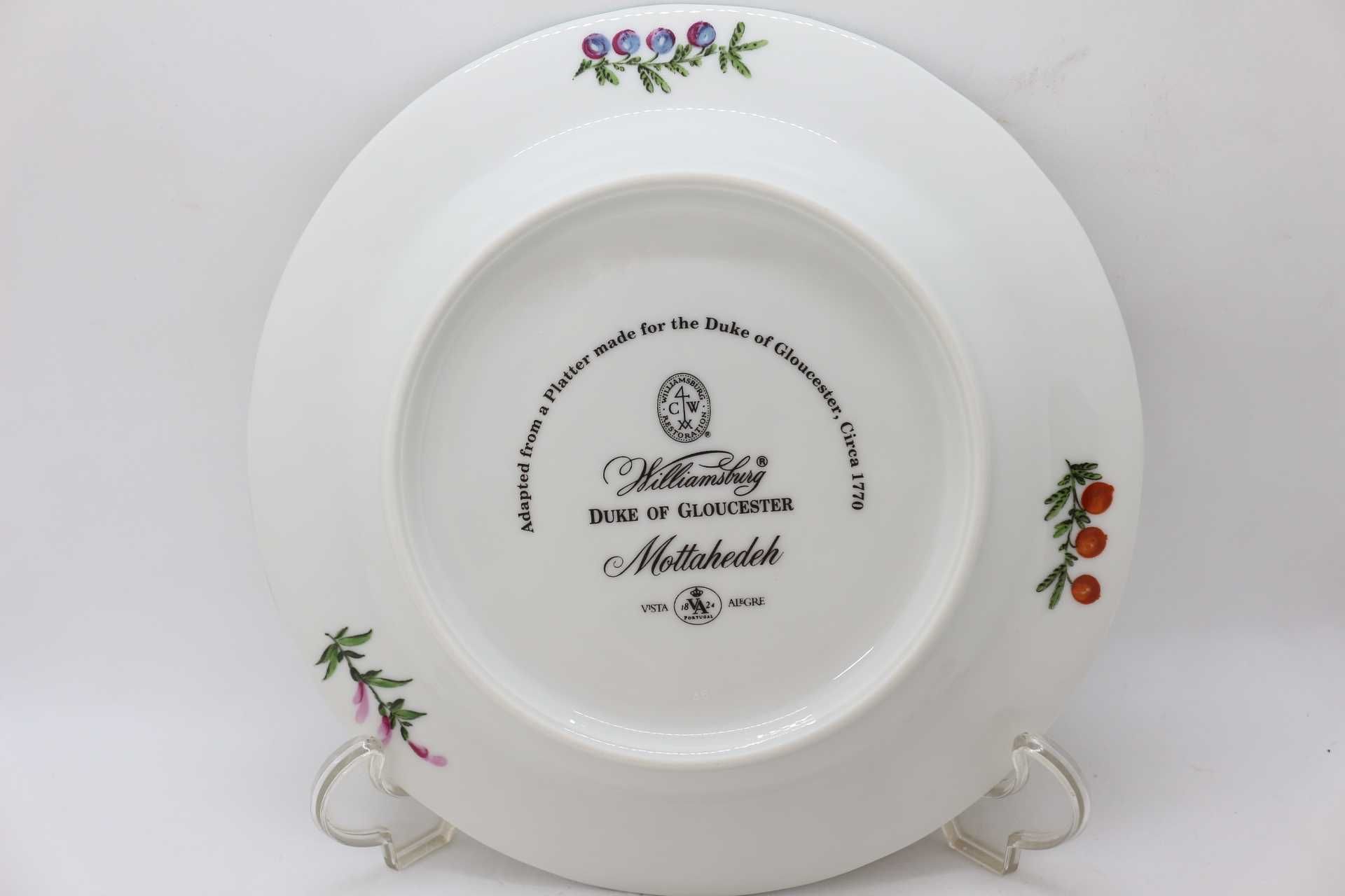 Prato Doce Mottahedeh Williamsburg Duke of Gloucester Vista Alegre 1