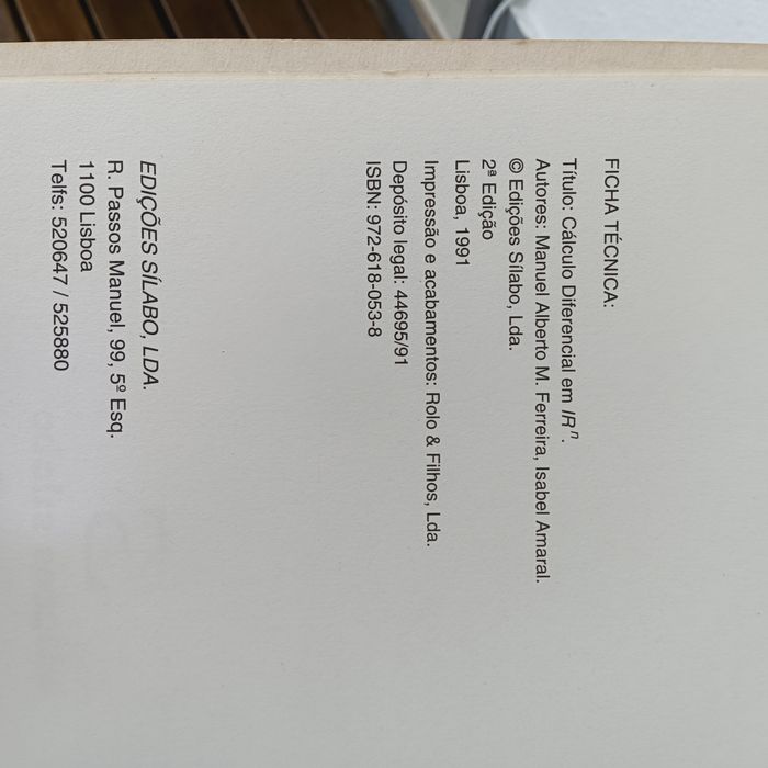 Matemática calculo diferencial em irn