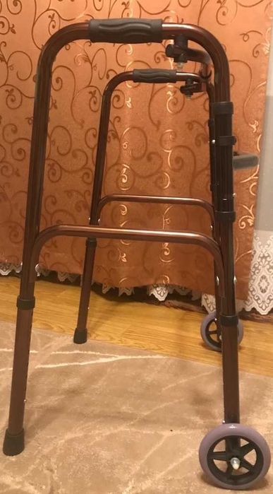 Balkonik aluminiowy, składany, 3-funkcyjny, kolor miedziany brąz