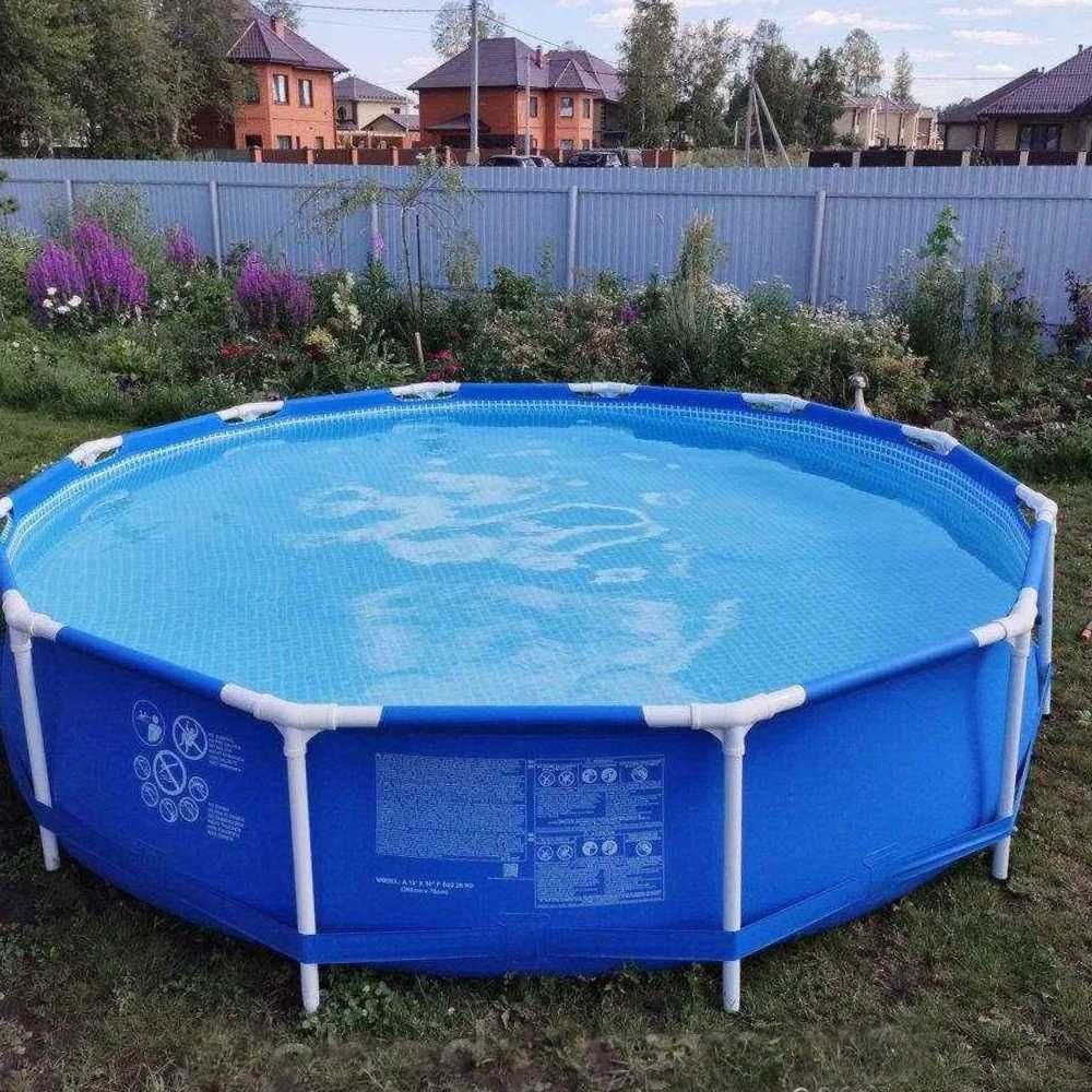 Басейн каркасний круглий для дітей та дорослих 366 x 76см Intex Нові