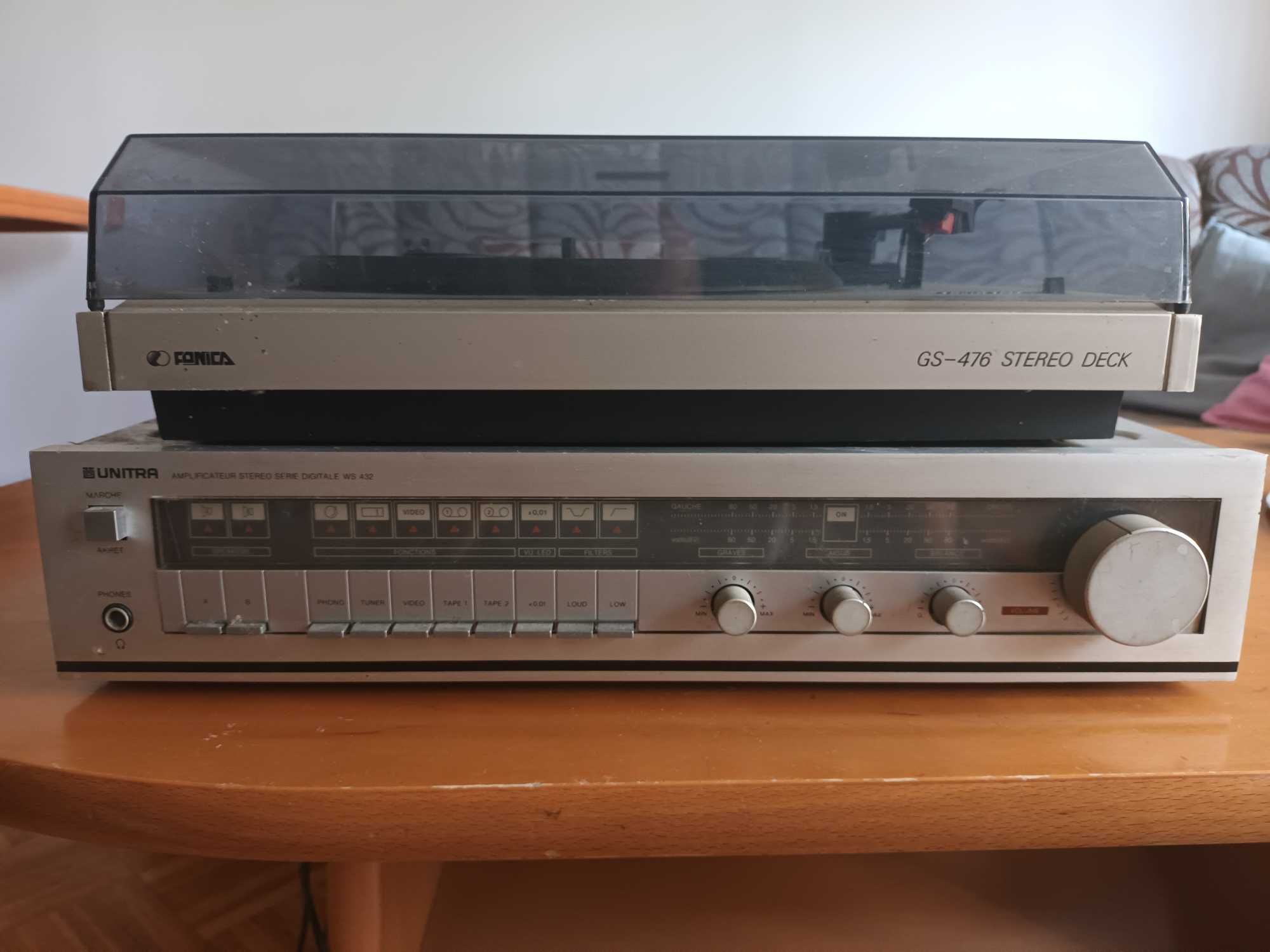 Unitra gramofon gs-476 + wzmacniacz ws432