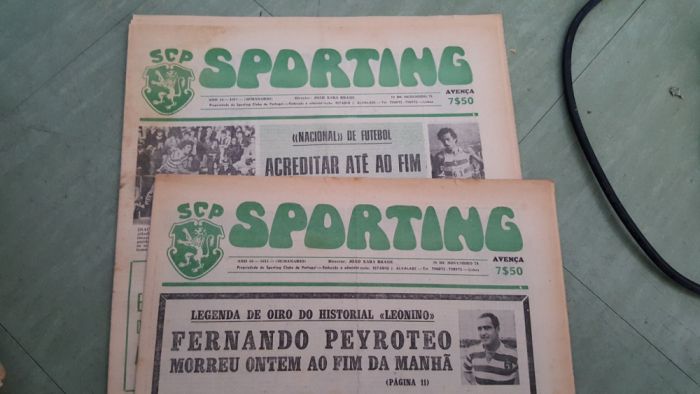 Jornais antigos do Sporting
