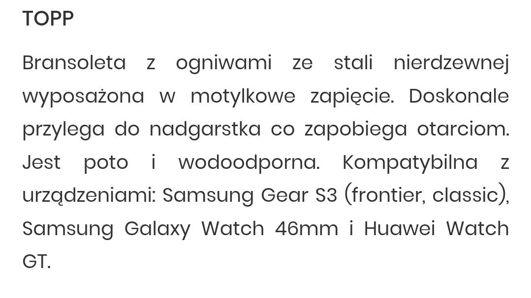 Pasek do galaxy watch 46mm