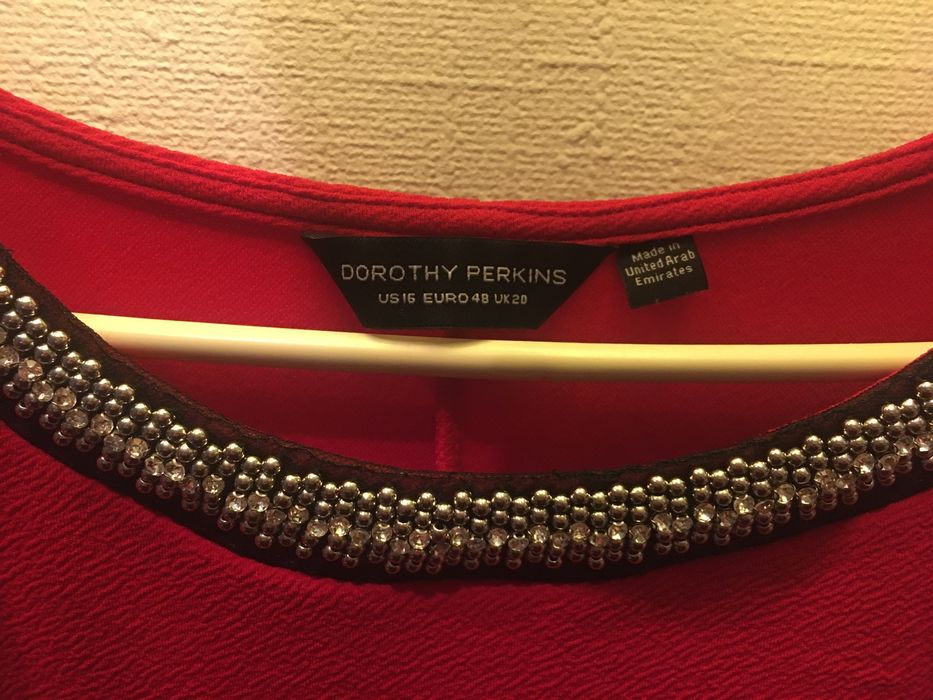 Червона сукня новорічна святкова великого розміру БАТАЛ