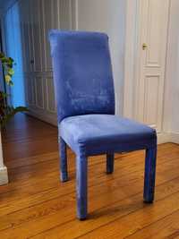Cadeira em veludo AZUL
