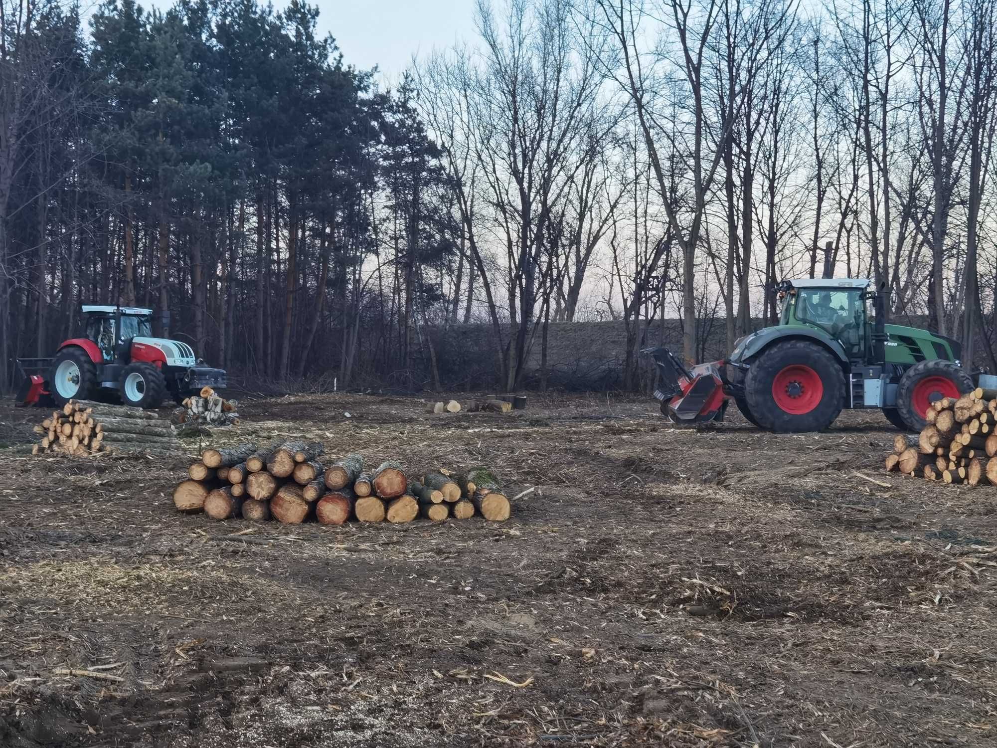 MULCZER LEŚNY oraz WGŁĘBNY wycinka drzew Czyszczenie działki PILAR //