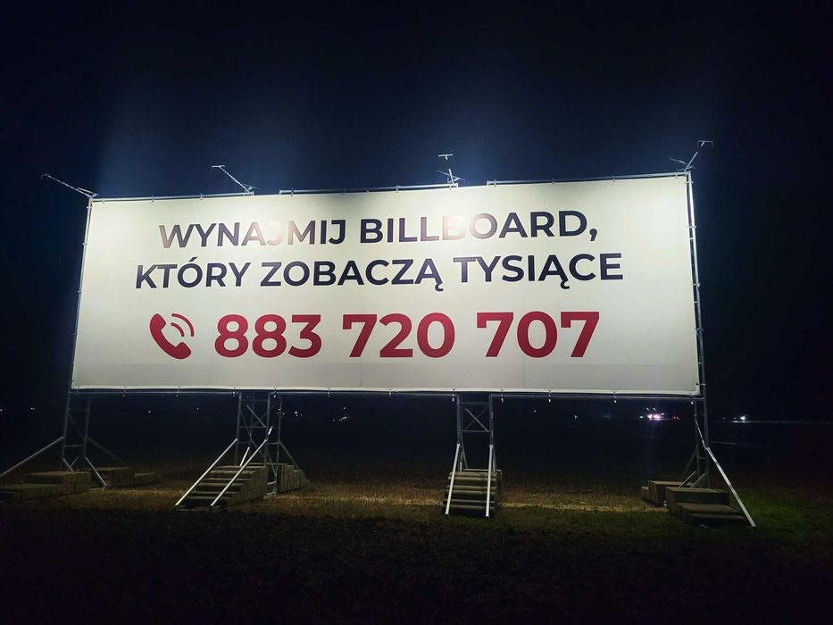 Wynajmę baner reklamowy przy trasie S7 Kraków - Warszawa.