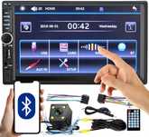 QIKtech Radio Samochodowe Bluetooth 2DIN 7" Dotykowe Polskie Menu