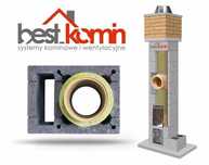 Komin systemowy Ceramiczny 10m KW Fi 200 BKU PRODUCENT Wysyłka Gratis