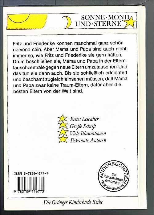 Die getauschten Eltern E. Donnelly - dla dzieci po niemiecku