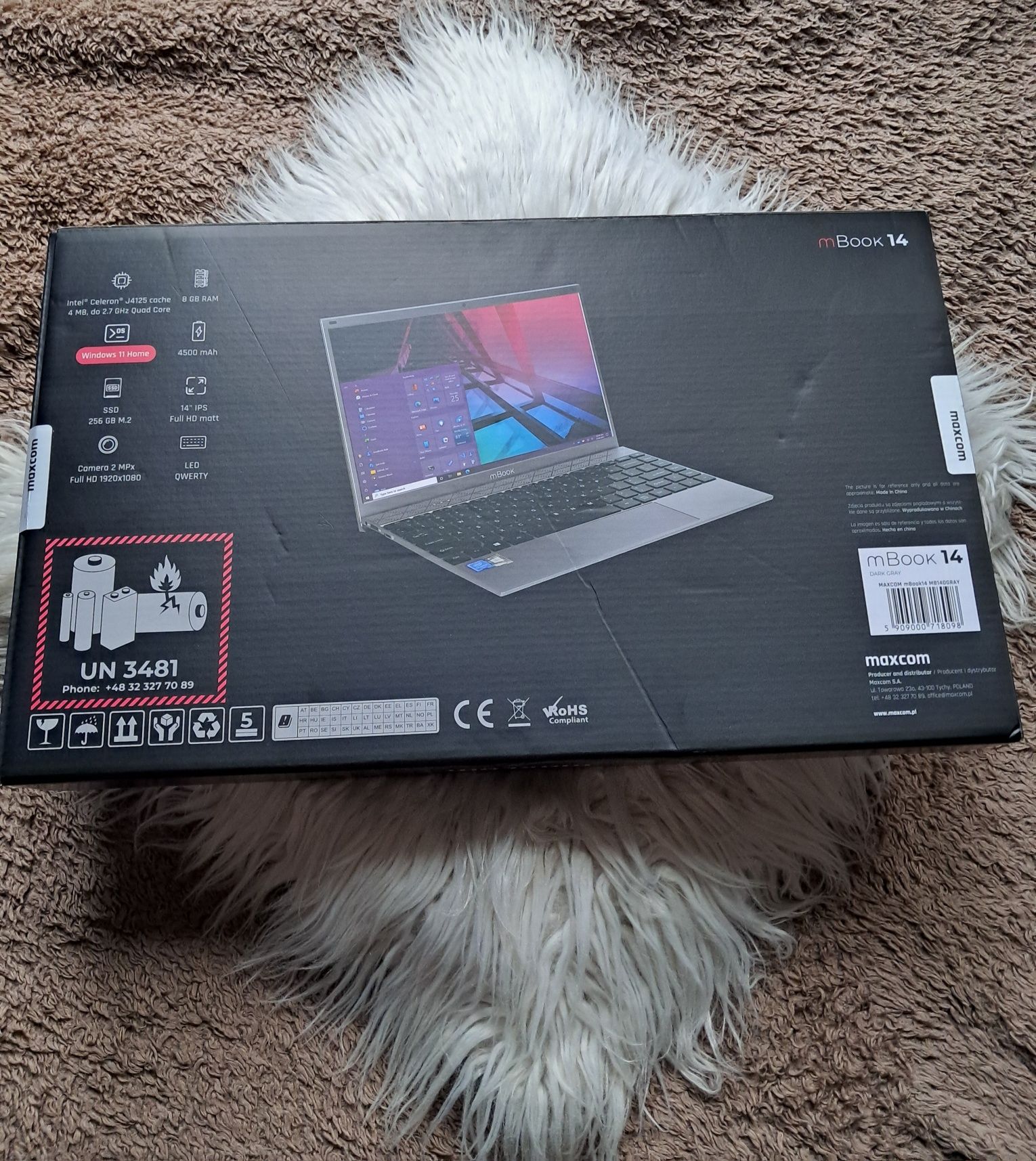 mBook 14, maxcom, nowy laptop,  8gb RAM, windows 11, 14"