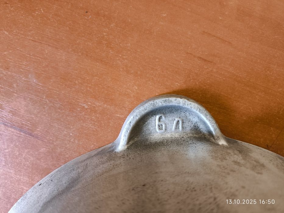 Набор. Казан, казанок, котелок. СССР. Сковорода. Ложка (поварёшка).