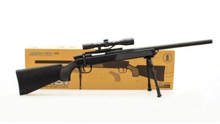 Іграшка Снайперська Гвинтівка - SSG69 - Cyma ZM51 - Чорного кольору