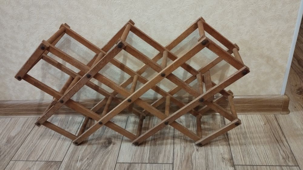 Підставка під вино.Вінтаж.Розкладна підставка.