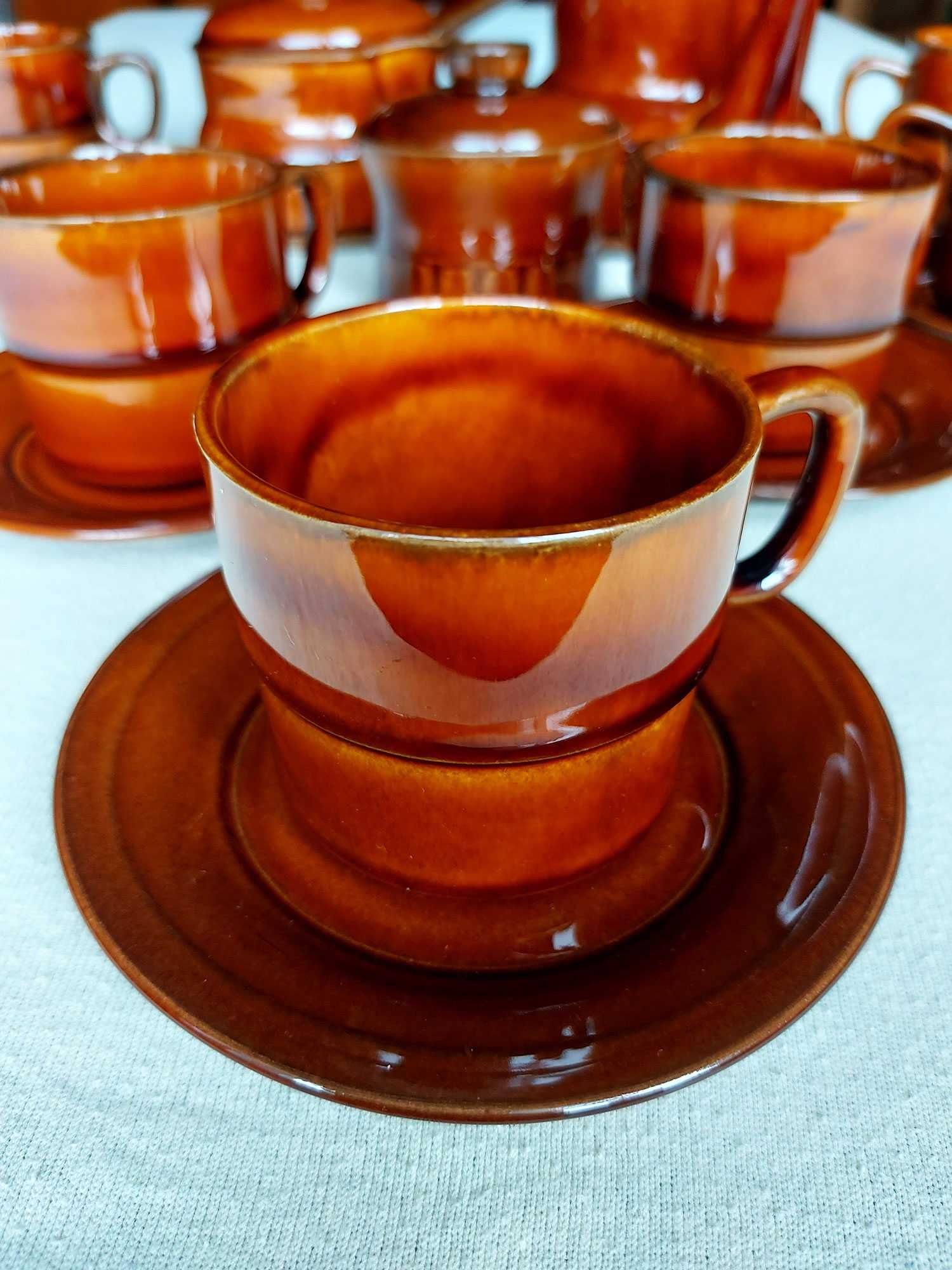 Kompletny serwis z porcelitu do kawy lub herbaty - Tułowice Stary PRL
