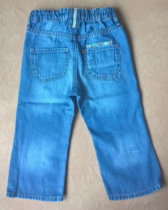 F&F_H&M_ZESTAW spodni 12-18 M_80-86 cm_jeans_rurki_spodnie