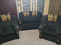 Zestaw wypoczynkowy, 2 rozkładane sofy + 2 fotele