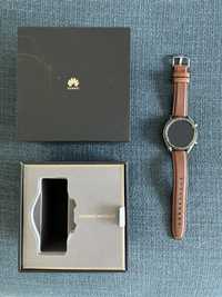 Huawei Watch GT | Stainless Steel | Saddle Brown Leather