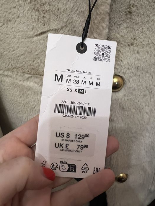 Шуба под норку Zara экошуба