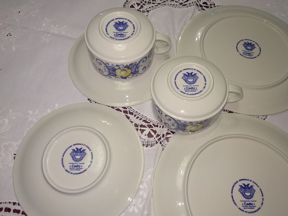 Villeroy & Boch Cadiz 2x trio śniadaniowe+ gratis