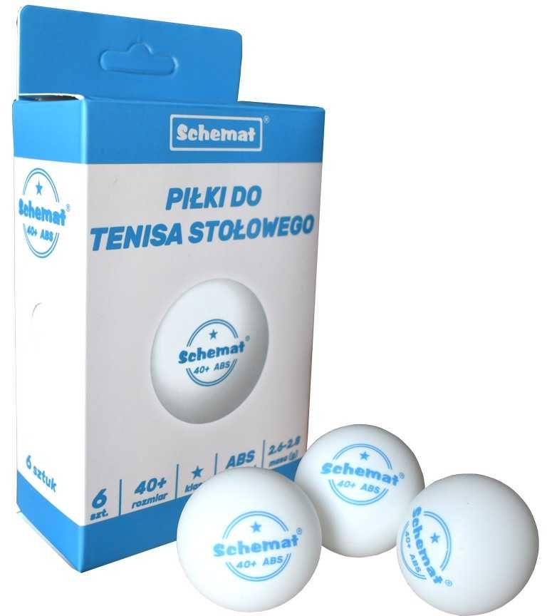 Piłki do tenisa stołowego 6 sztuk + ABS