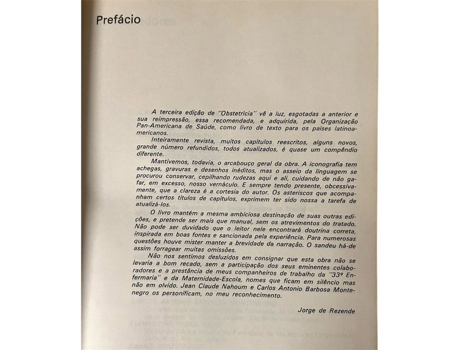 Livro Obstetricía de Jorge Resende