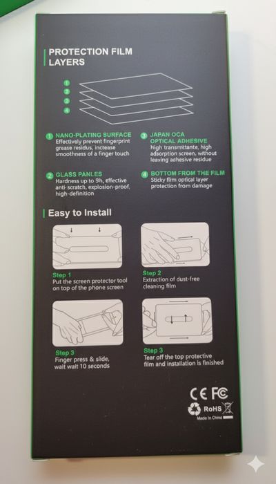 Szkło Hartowane EZ Dust-Proof z Ramką Montażową do iPhone