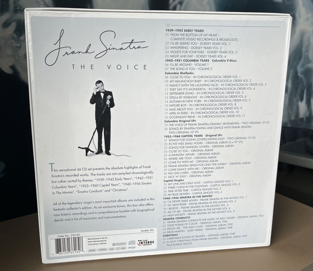 Frank Sinatra - The Voice (46 Płyt CD, Box Set, Germany, 2012, M)