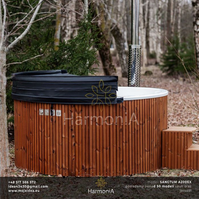 jacuzzi, balia, AKRYLOWE, hydromasaż, aero, piec 35kw, LED, transport