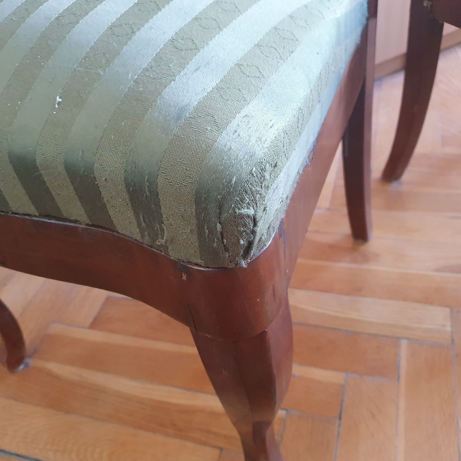 Krzesła stylizowane 2 szt zielone