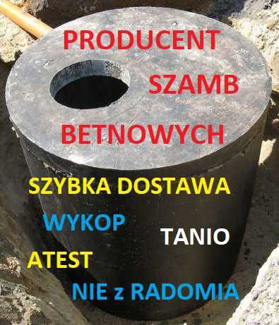 SZAMBO szamba betonowe Atest zbiornik zbiorniki studzienka
