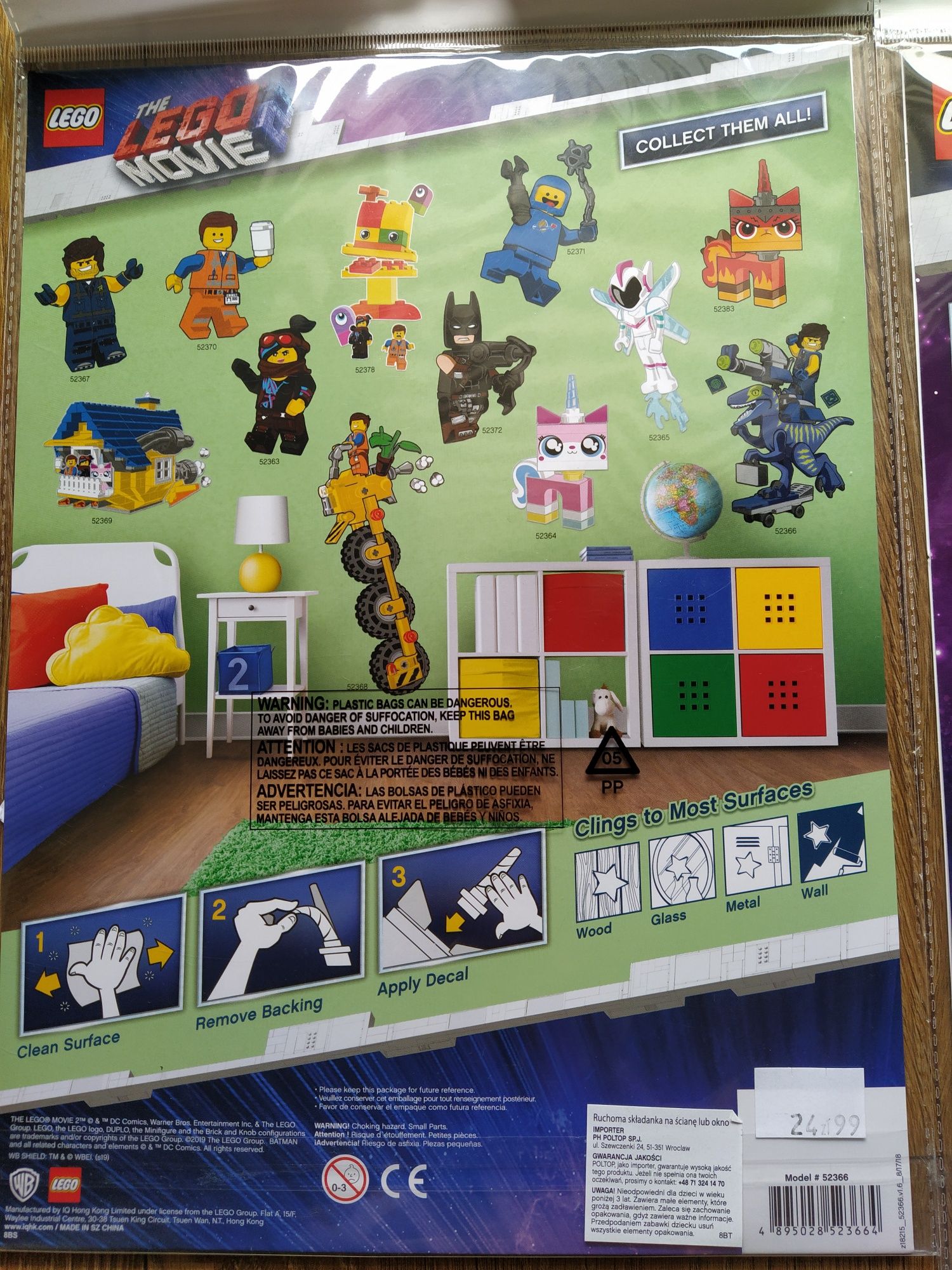 Nowe LEGO, naklejki na ściane, szafe