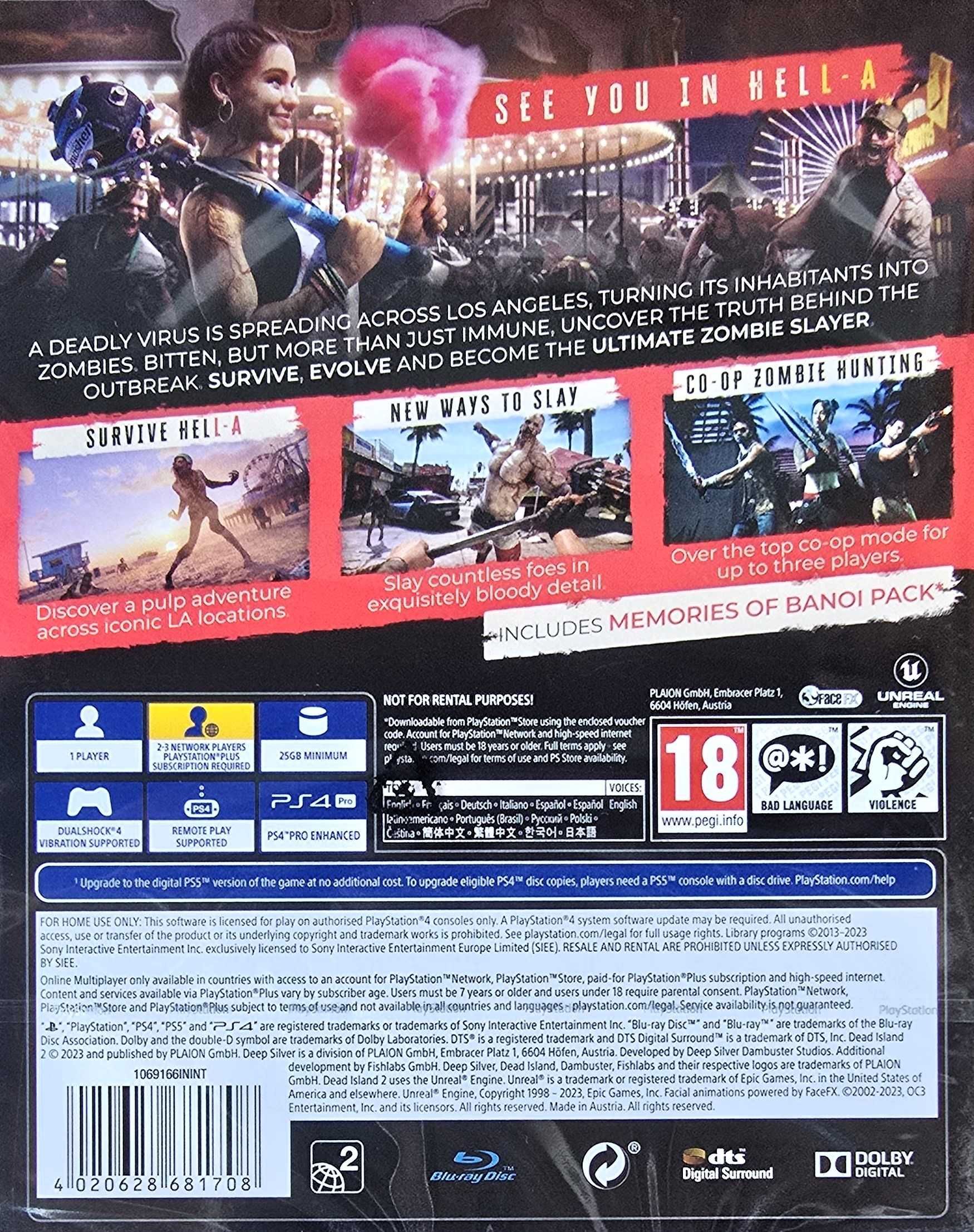 Dead Island 2 PL Playstation 4 PS4 PS5 Nowa Sklep Multigames Kraków