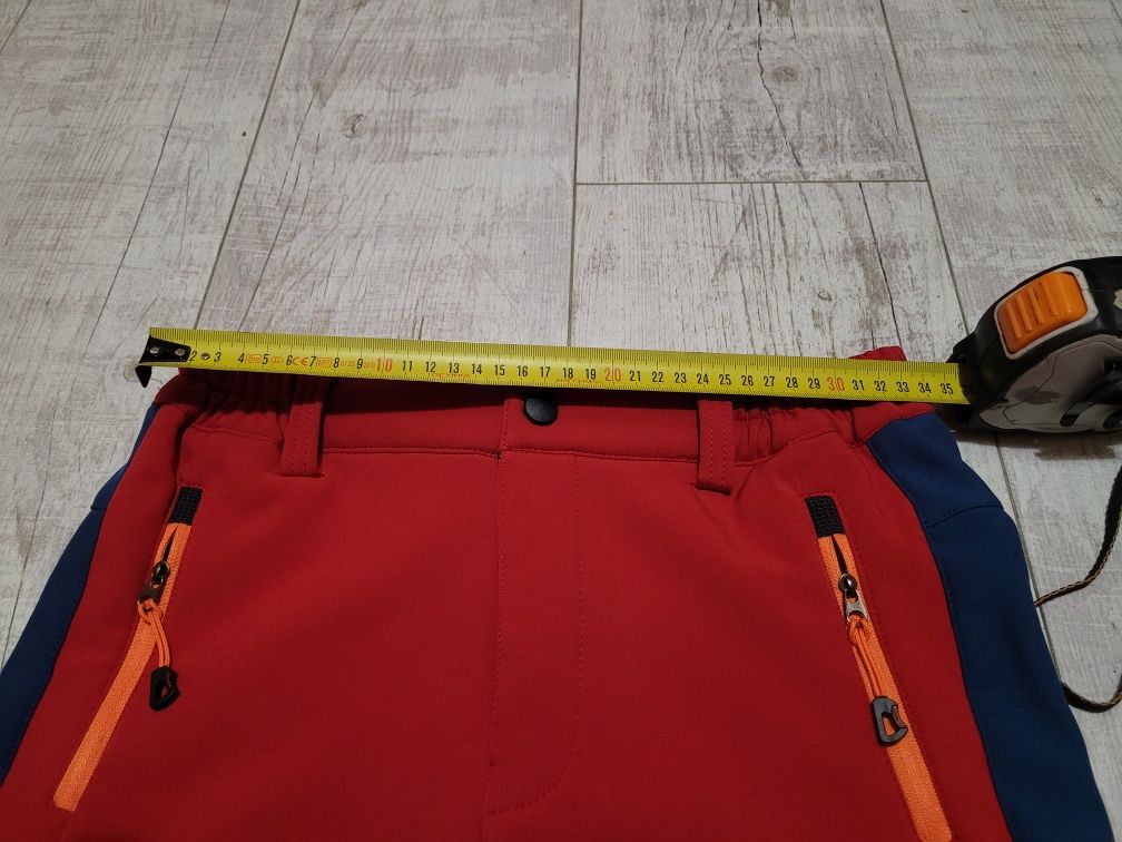 Czerwone spodnie softshell, r. 152/158