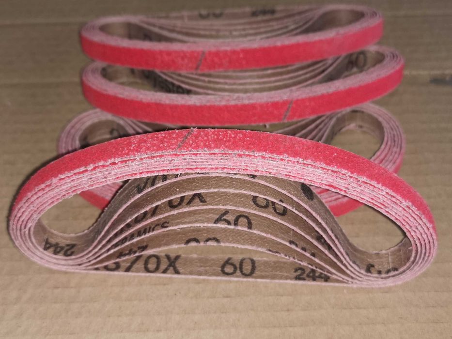 Шлифовальная лента 10х330 керамика VSM для электро и пневмонапильников