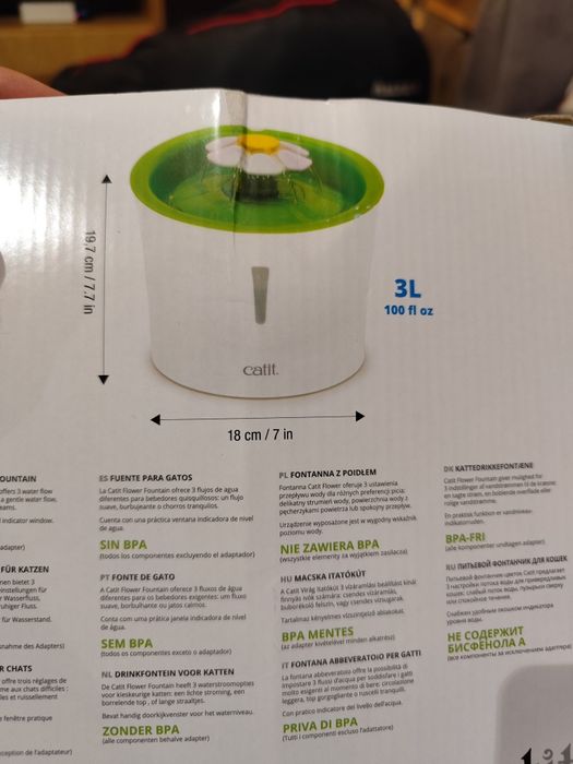 Catit fontanna do picia - poidło dla kota lub psa - 3L