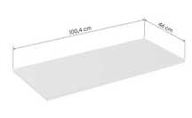 zz716  Blat łazienkowy Liberty White 100 cm bialy
