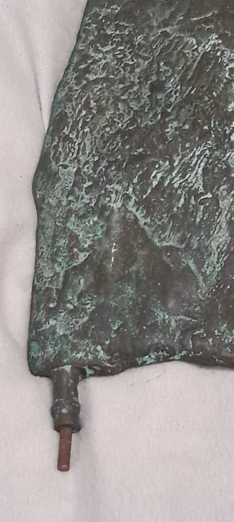 Stara rzeźba z brazu 42 cm sygnowana